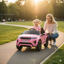 Macchina Elettrica per Bambini Licenza Land Rover Evoque 12V con Telecomando Rosa