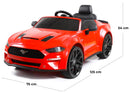 Macchina Elettrica per Bambini 24V con Licenza Ford Mustang Rossa