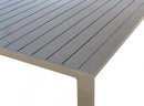 Tavolo Bilbao 150x100/150x74 h cm in Alluminio Taupe