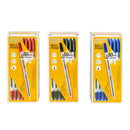Set 50 Penne ad inchiostro a sfera lunga durata con clip Nero