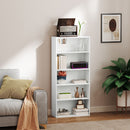 Mobile Libreria a 5 Ripiani 60x24x133,5 cm in Legno Bianco   