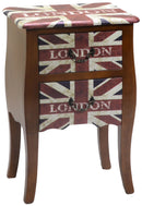 Cassettiera in Legno 2 Cassetti London