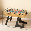 Tavolo da Gioco 13 in 1 Pieghevole con Calciobalilla Ping Pong Hockey Biliardo Scacchi e Altri Noce      
