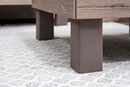 Tavolino Keter Elements 65x65x29 cm Effetto Legno Ashwood e Cappuccino      