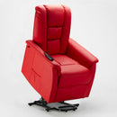 Poltrona Alzapersona Elettrica 1 Motore 68x77x109 cmin Similpelle Rosso