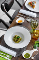 Set 6 Coppette Aperitivo con Manico 17,5x9,5x8,5 cm in Porcellana Allluminica Kaleidos Aluxina Bianche