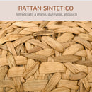Cuccia per Gatti Ø52,58 cm in Rattan Sintentico Marrone