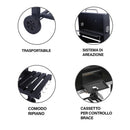 Barbecue a Carbone Carbonella 116x56x109 cm con Coperchio e Ruote in Acciaio Nero      