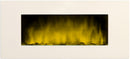 Camino Elettrico da Parete Effetto Fiamma 2000W CheminArte White Loft XXL Bianco