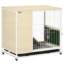 Gabbia per Conigli 78x52,5x76,5 cm in Truciolato Acciaio e PVC Rovere