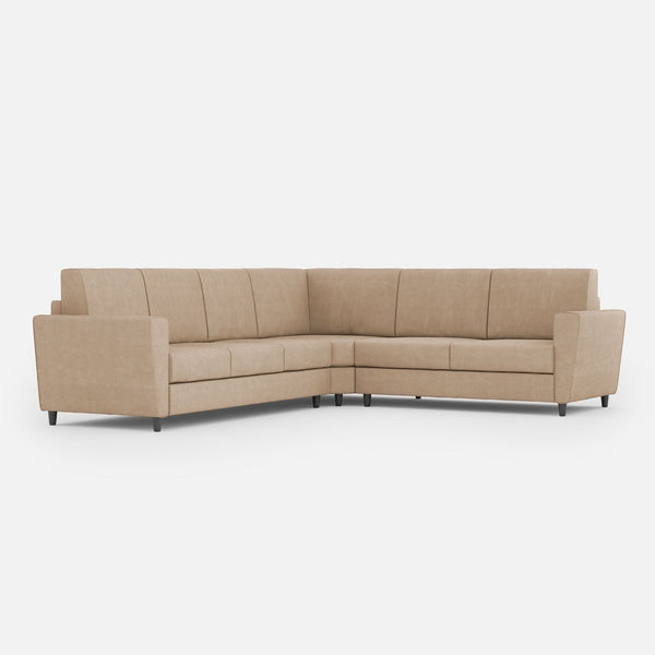 Divano Angolare 6 Posti 288x228x85 cm Yasel in Tessuto Beige acquista