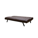 Divano Letto Prontoletto Click Clack Rivestimento in Similpelle Marrone Darrel