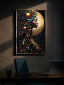Stampa con LED su Tela Laccata con Cornice Minerva 60x3,5x90 cm in Abete e Tela e Plastica      