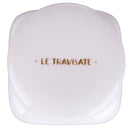 Barattolo Ceci 9,5x9,5x14,5 cm in New Bone China VdE Tivoli 1996 Le Travisate Bianco