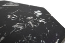 Tavolinetto Diamond Marble Ø68x52 cm in Ferro e Marmo Oro e Nero