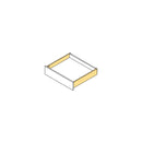 Cassetto Esterno Concept 30 Kg H105 mm P 450 Verniciato Bianco Acciaio Emuca