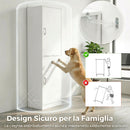 Libreria 40x35x180 cm Scaffalatura Moderna 5 Ripiani in MDF Bianco      