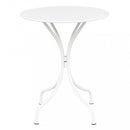 Tavolo Bristol Ø60x71h cm in Acciaio Bianco
