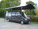 Box Auto da Esterno 3,6x7,6xh3,6 m in Alluminio Copertura in Policarbonato 6mm