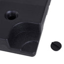 Base per Ombrellone da Giardino Riempibile a Croce 92-124 Kg Nero 51x51x12 cm 