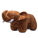 Sgabello Pouf Poggiapiedi per Bambini 77x36x34 cm Elefante Big Marrone Divina Home