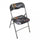 Sedia da Giardino Pieghevole Slim 44x45x79 h cm in Acciaio New York