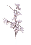 Set 6 Ramo di Rosa Selvatica H73 cm Bianco