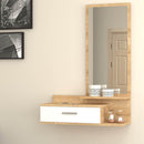 Mobile ingresso con specchio 80x35x116 cmJoy bianco rovere