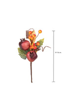 Set 9 Ferma Pacco con Melograni H 19 cm