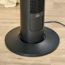 Ventilatore a Torre 45W a 4 Modalità e 3 Velocità con Timer da 12h 31.5x31.5x96 cm in ABS Nero