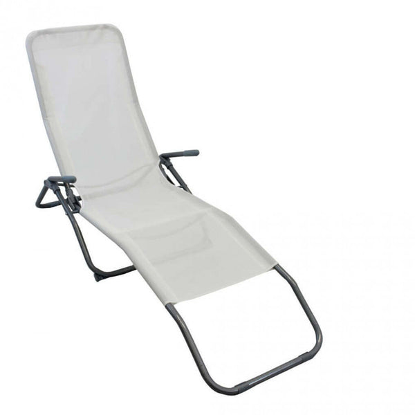 online Spiaggina Samba 143x59x97 h cm in Textilene Bianco
