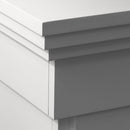 Camino a Bioetanolo da Pavimento 112x36x95 cm Clinton Bianco