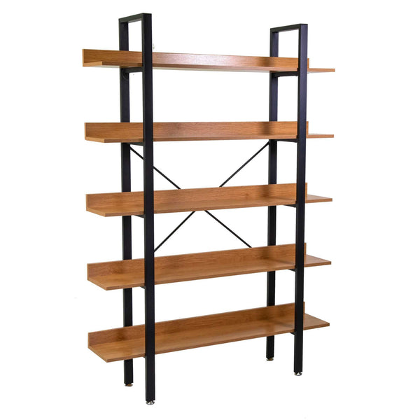 prezzo Libreria 5 ripiani 120x28xh171 cm in Metallo e Legno Achille Naturale