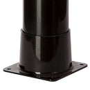 Doccia Solare da Giardino 19 L Base In Pvc e Tubo Superiore In Acciaio Inox Sined Gru Nero 