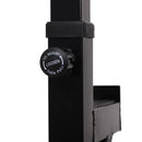 Supporto Bilanciere Altezza Regolabile in Acciaio Nero 77-122x66x103-163 cm 