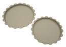 Svuotatasche Saturno Rot, Tortora Coppia Ø33x2 cm in Metallo Grigio tortora      