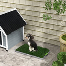 Toilette per Cani da Interno ed Esterno con Prato Sintetico 67x41x3.5cm Verde      