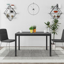 Tavolo Allungabile 120x80 cm in MDF e Acciaio Moster Antracite Grigio