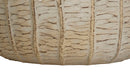 Cachepot Flake Set 3 Pz 30,5x30,5x27 cm in Ceramica Crema      