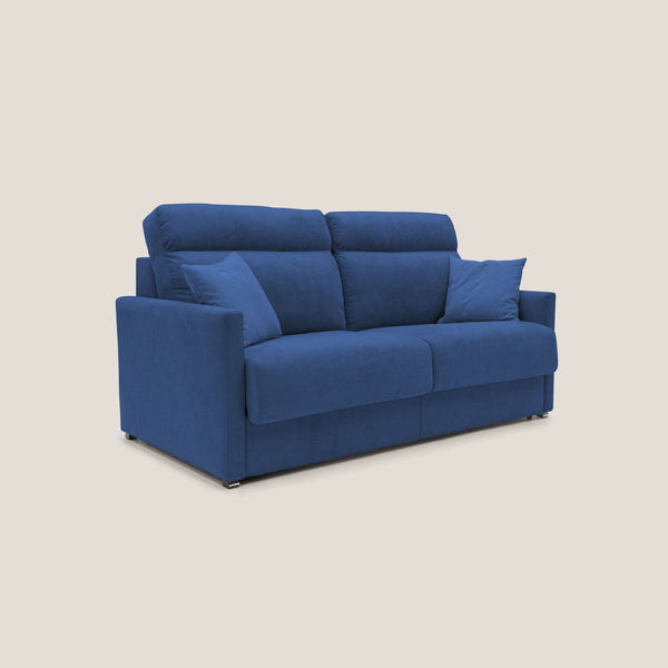 Divano Letto 3 Posti 196x102x97 cm in Tessuto Blu online
