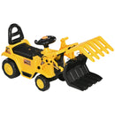 Escavatore Cavalcabile per Bambni 83x27x39 cm con Pinza Giallo e Nero