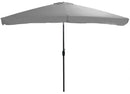 Ombrellone da Giardino 2x3m in Metallo e Poliestere Grigio