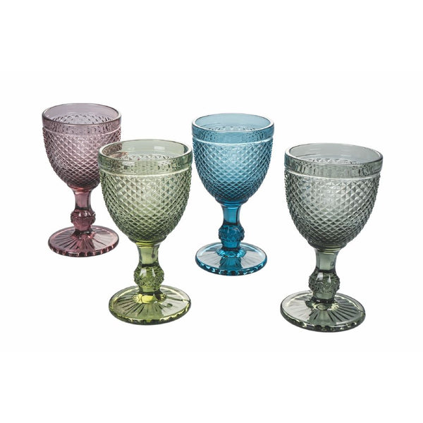 Set 4 Calici Rombi in Vetro VdE Tivoli 1996 4 Colori Differenti prezzo