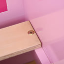 Struttura Letto Singolo per Bambini 143x73x60 cm in Legno di Pioppo Rosa