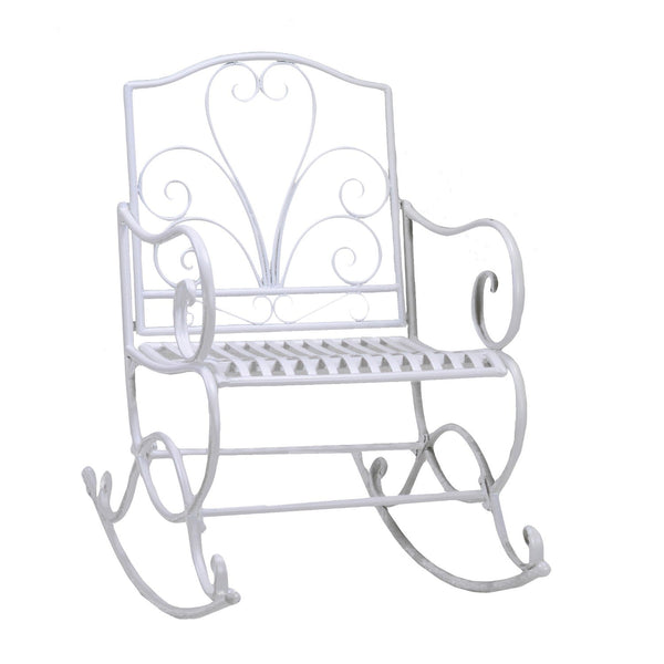 Dondolo da Giardino in Ferro 60x80H98cm Viareggio Bianco acquista