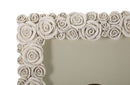 Cornice Roses 21x2,3x26,2 cm in Poliresina e Vetro