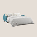 Divano Letto 2 Posti 168x97x96 cm in Tessuto Petrolio