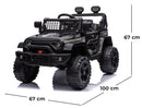Macchina Elettrica per Bambini 12V Baby Fuoristrada Nera