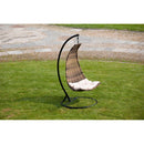 Dondolo da Giardino Pensile in Polyrattan 1 posto Pendent Noce