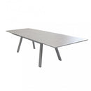 Tavolo Zante Allungabile 200/300x110x75 h cm in Alluminio Tortora